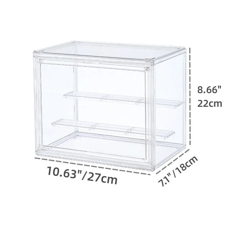 Plastic Dustproof Storage Bins Figures Display Clear Display Box Stackable Collectibles Storage Cos 4