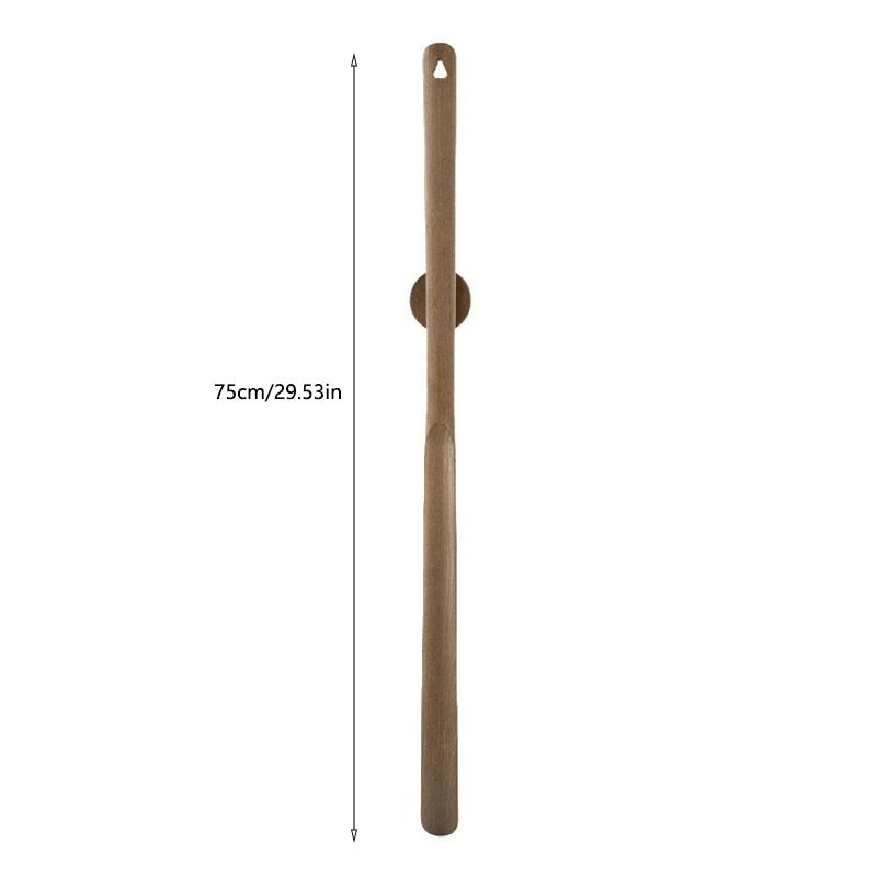 Premium Wooden Long Handle Magnetic Shoehorn 7