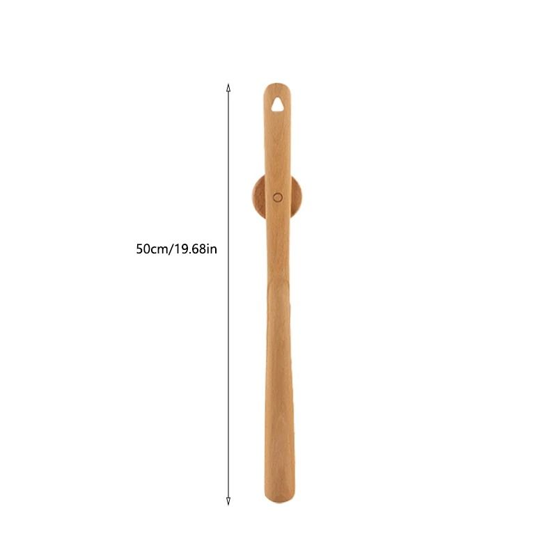 Premium Wooden Long Handle Magnetic Shoehorn 8