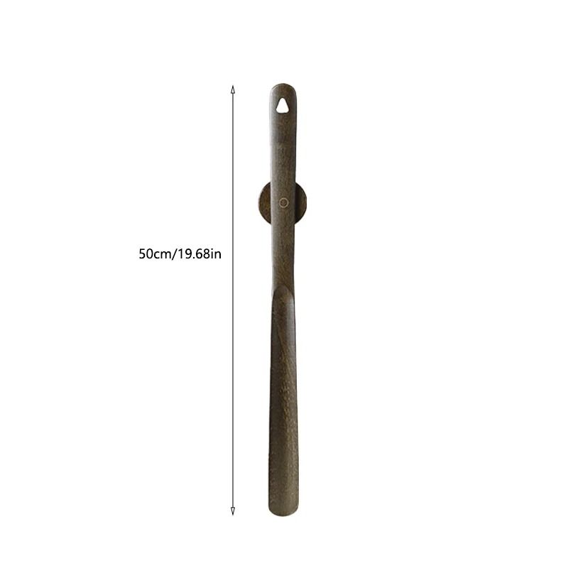 Premium Wooden Long Handle Magnetic Shoehorn 9