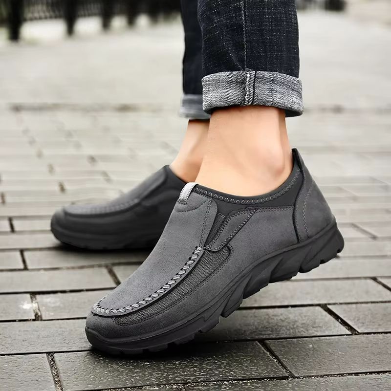 AirEase Handmade SlipOn Loafers  Mens Breathable Retro Casual Shoes 3