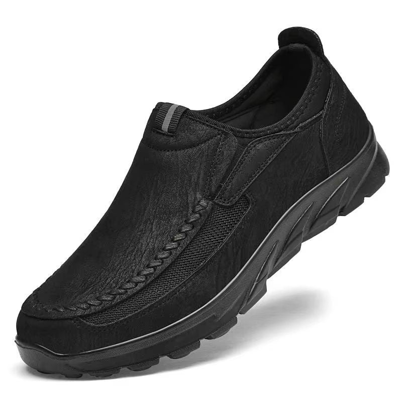 AirEase Handmade SlipOn Loafers  Mens Breathable Retro Casual Shoes 8