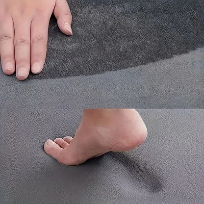 Thick Flannel Absorbent Bathroom Floor Mat 2