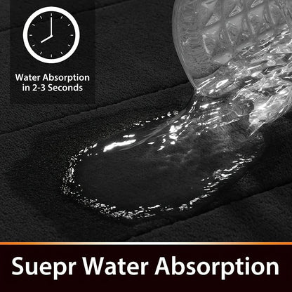 Thick Flannel Absorbent Bathroom Floor Mat 3