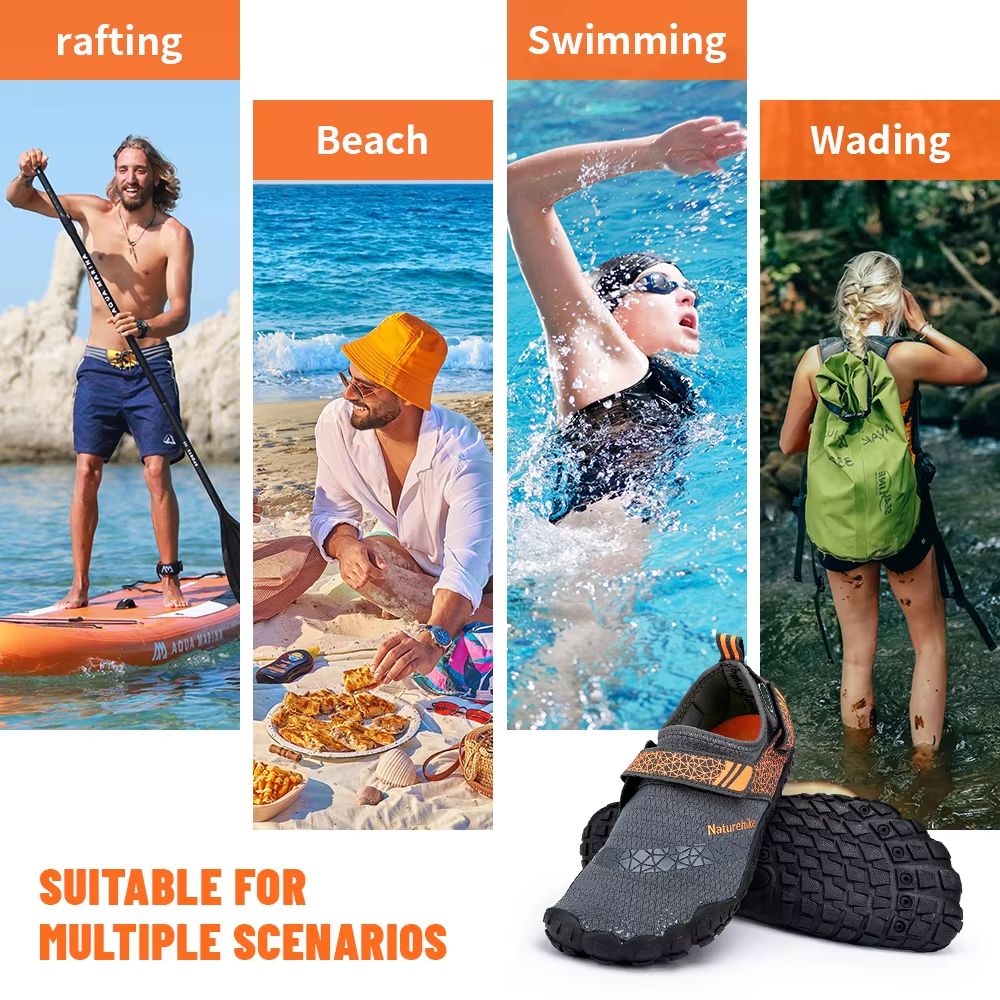 Naturehike QuickDry Aqua Shoes  Men  Womens Antiskid Wading And Beach Sneakers 4