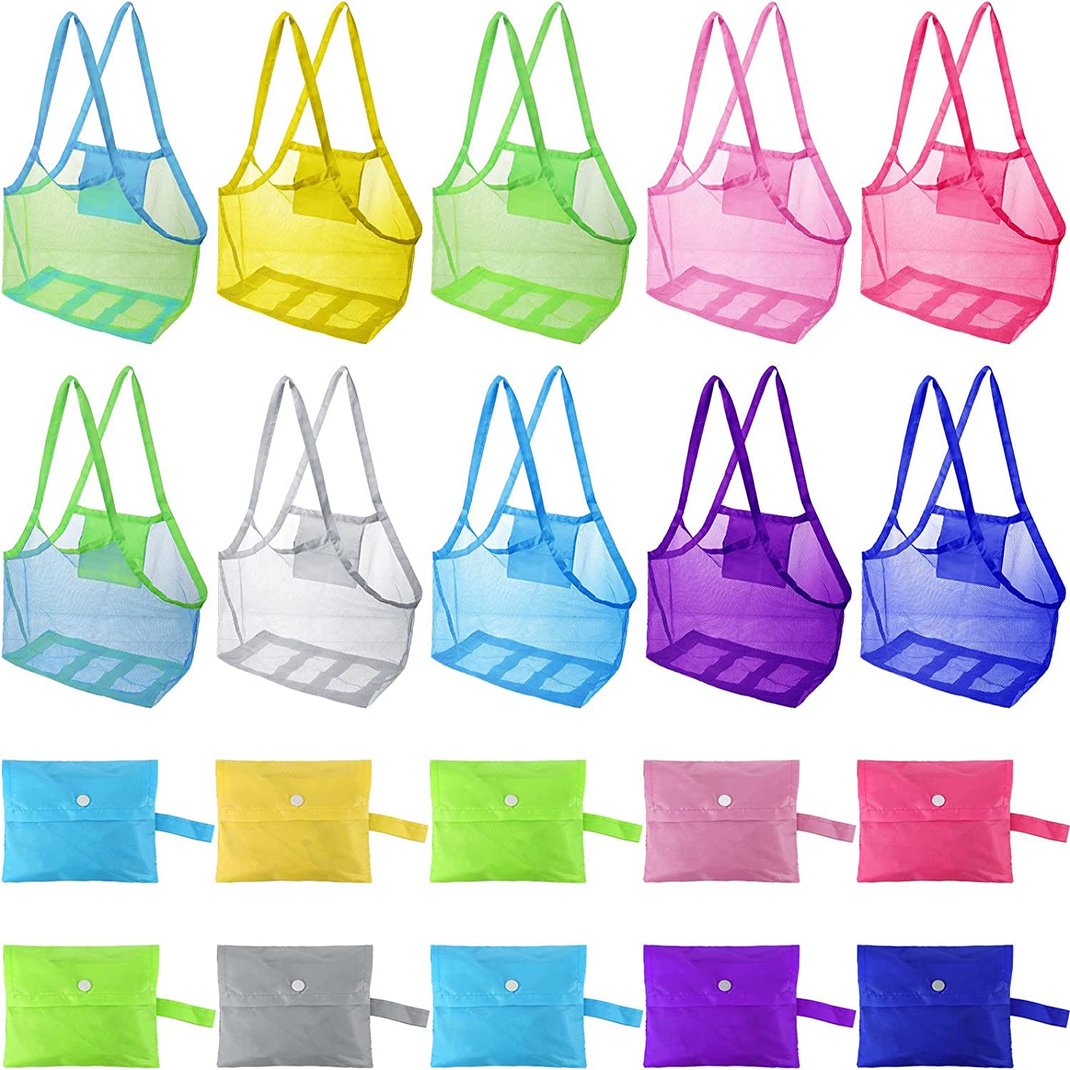 Outdoor Beach Mesh Bag Children Sand Away Foldable Protable Kids Beach Toys Bag Clothes Toy Storage Sundries Organizers Backpack