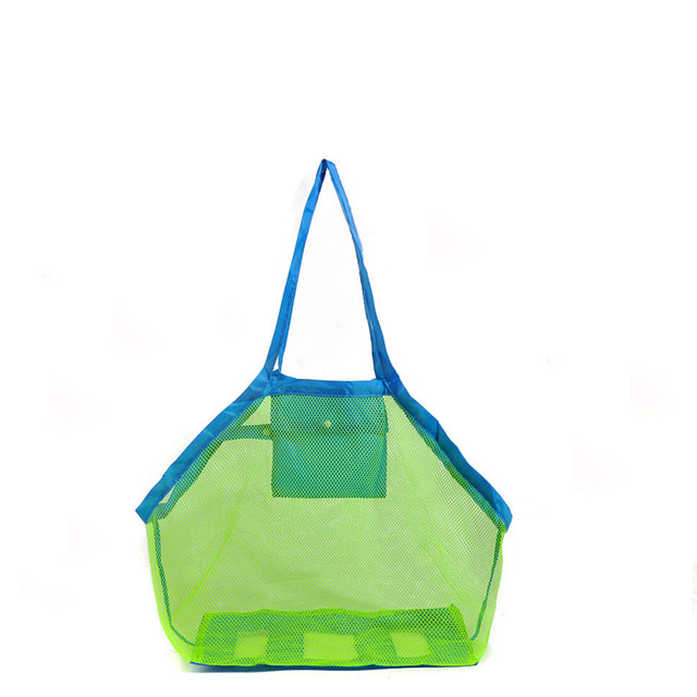 Outdoor Beach Mesh Bag Children Sand Away Foldable Protable Kids Beach Toys Bag Clothes Toy Storage 6