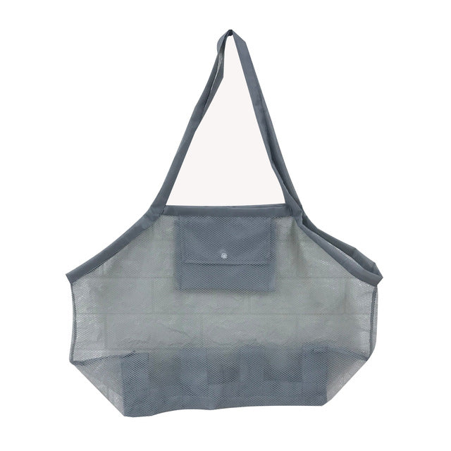 Outdoor Beach Mesh Bag Children Sand Away Foldable Protable Kids Beach Toys Bag Clothes Toy Storage 12