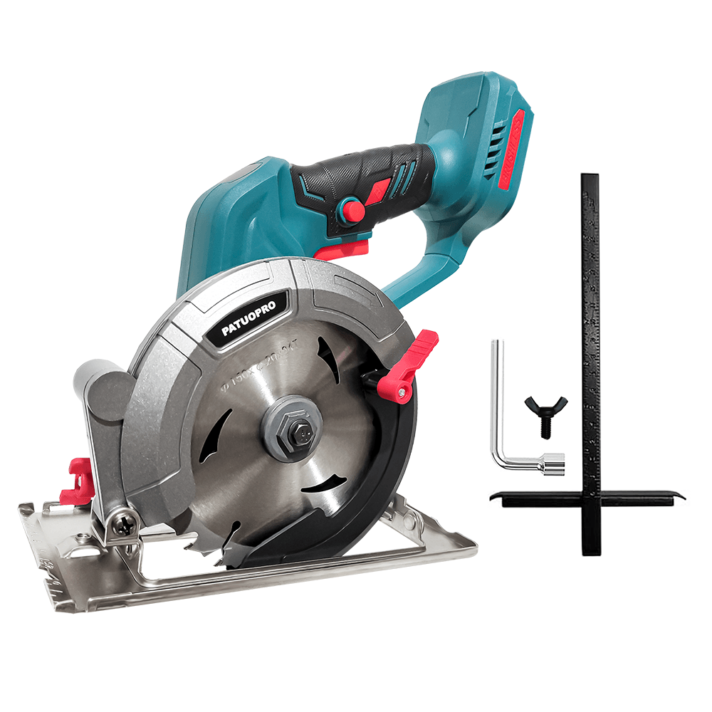 150mm Brushless Cordless Circular Saw, 6 Inch Handheld Electric Saw with Adjustable Angle for Wood, Stone, Metal, Fits