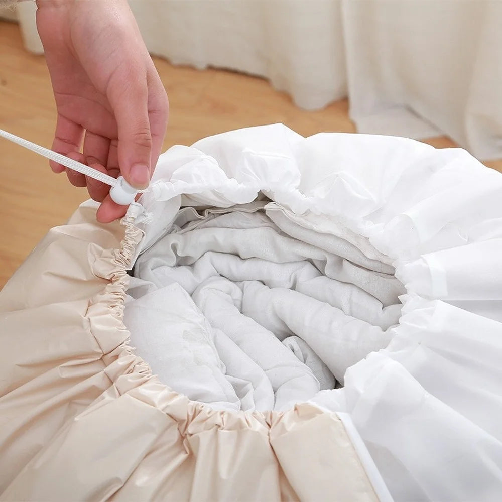 Reusable Waterproof Clothes Pillow Blanket Quilt Storage Bags, Bedding Toy Organizer, Large Packing Pouch for Home Stora