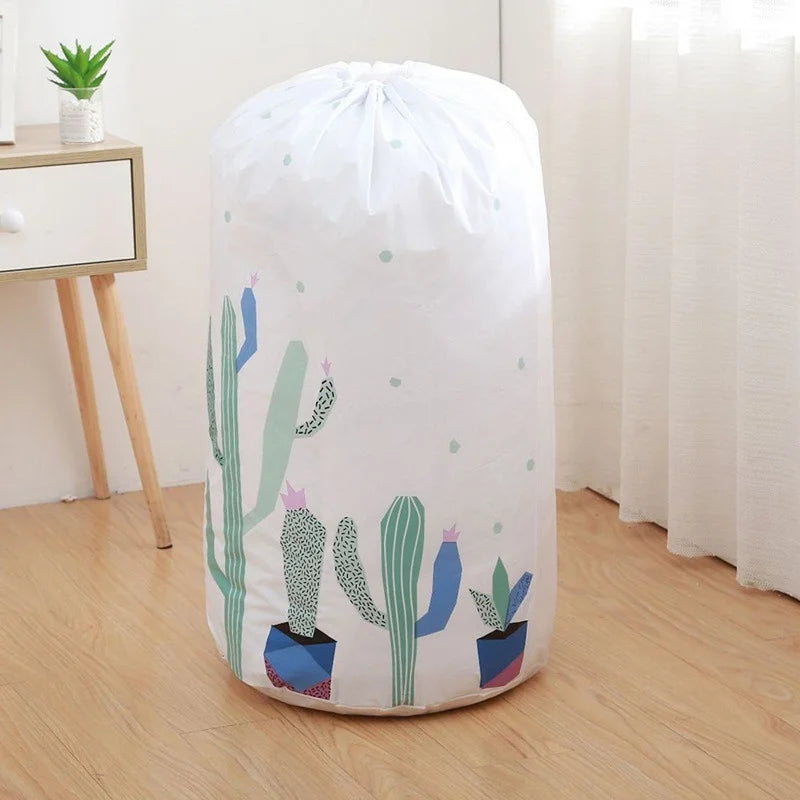 Reusable Waterproof Clothes Pillow Blanket Quilt Storage Bags, Bedding Toy Organizer, Large Packing Pouch for Home Stora