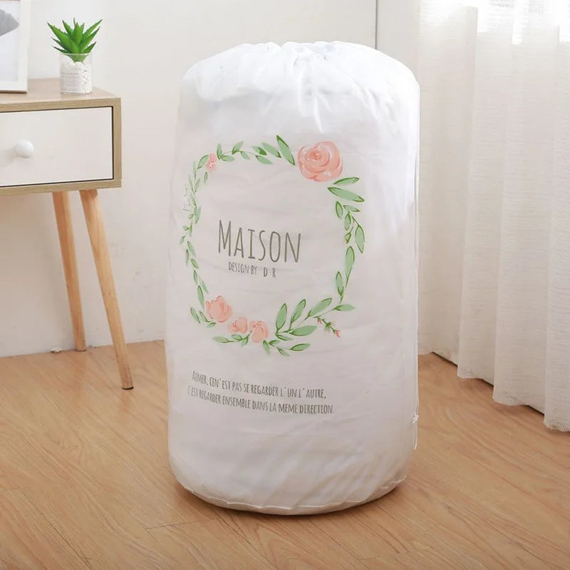 Reusable Waterproof Clothes Pillow Blanket Quilt Storage Bags, Bedding Toy Organizer, Large Packing Pouch for Home Stora