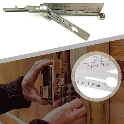 ProDecode 2in1 Stainless Steel Key Decoder  Hook Tool 1