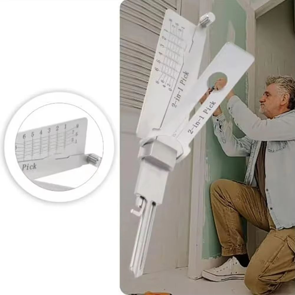 ProDecode 2in1 Stainless Steel Key Decoder  Hook Tool 4