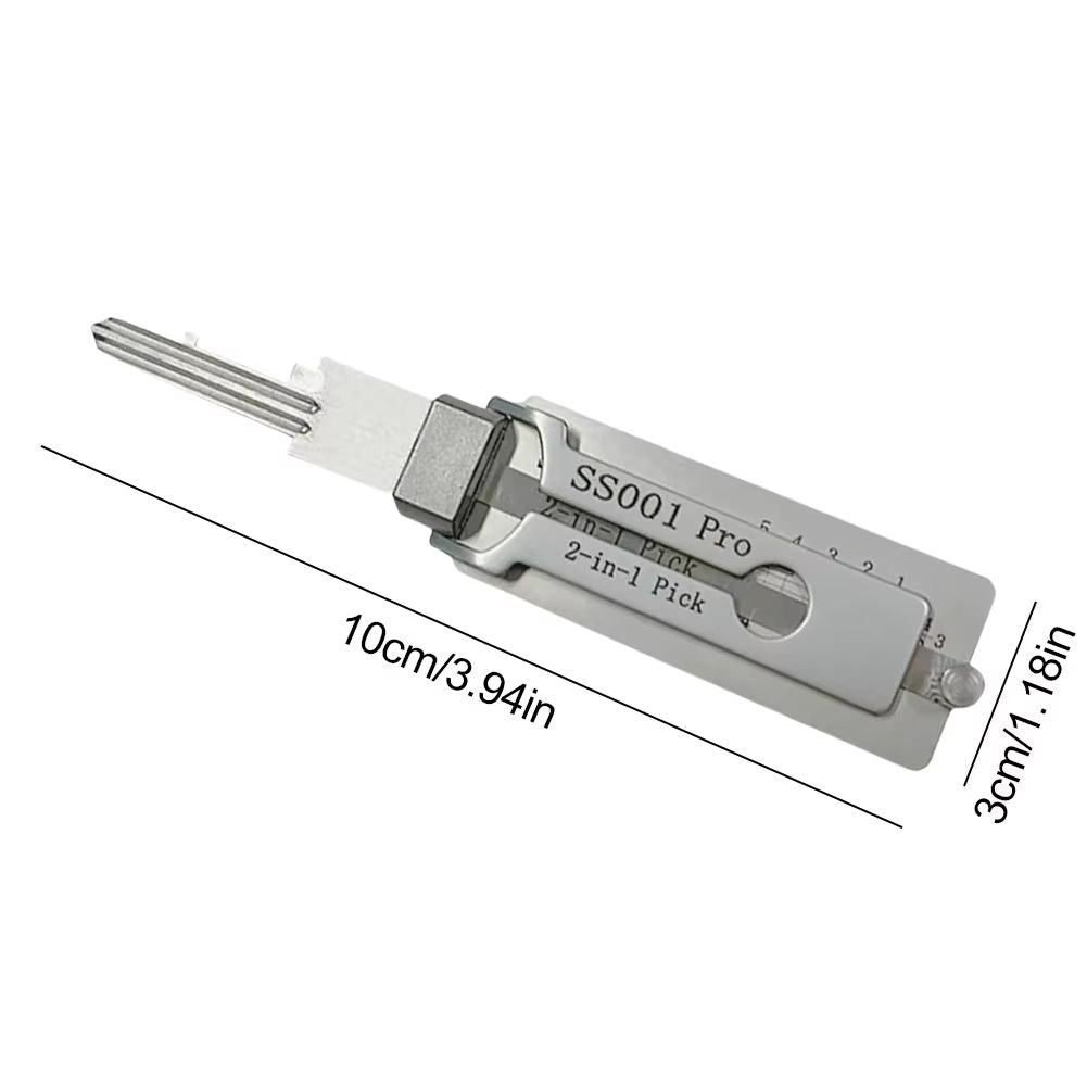 ProDecode 2in1 Stainless Steel Key Decoder  Hook Tool 5