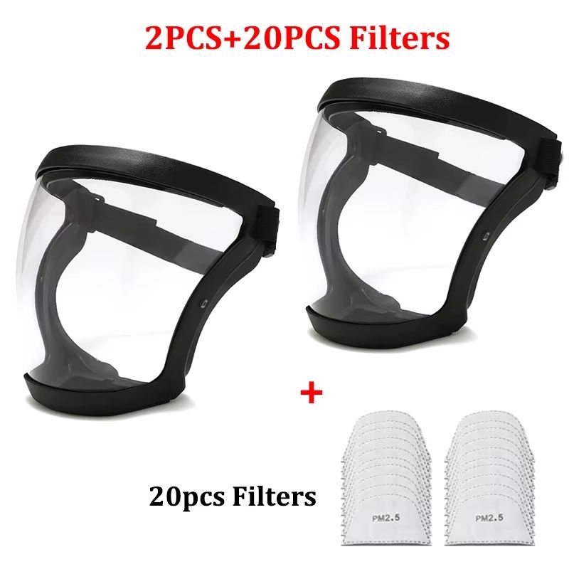 Transparent Splashproof Face Shield  Protective Safety Mask For Work Outdoor And Daily Use 12