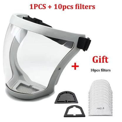 Transparent Splashproof Face Shield  Protective Safety Mask For Work Outdoor And Daily Use 14