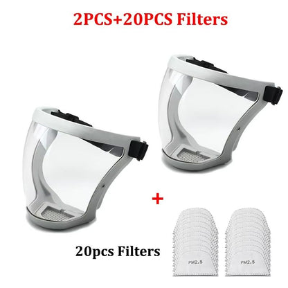 Transparent Splashproof Face Shield  Protective Safety Mask For Work Outdoor And Daily Use 15