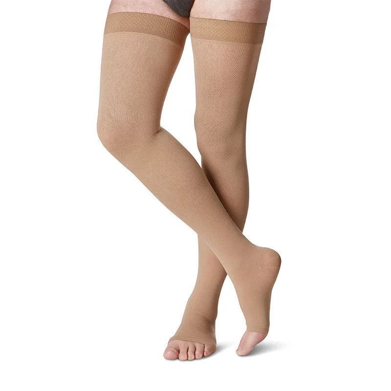 Medical Compression Socks Men Thigh High, Relief for Varicose Veins, Nurse Duty, Long Hiking, Air Travel