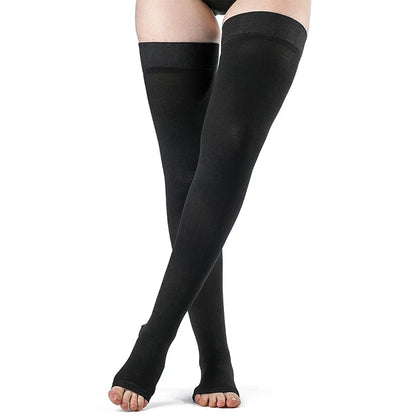 Medical Compression Socks Men Thigh High Relief For Varicose Veins Nurse Duty Long Hiking Air Trave 1