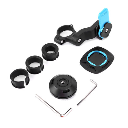 Universal Motorcycle Bike Phone Holder with Shock Absorber, 360° Rotatable MTB Handlebar Phone Stand for GPS Navigation