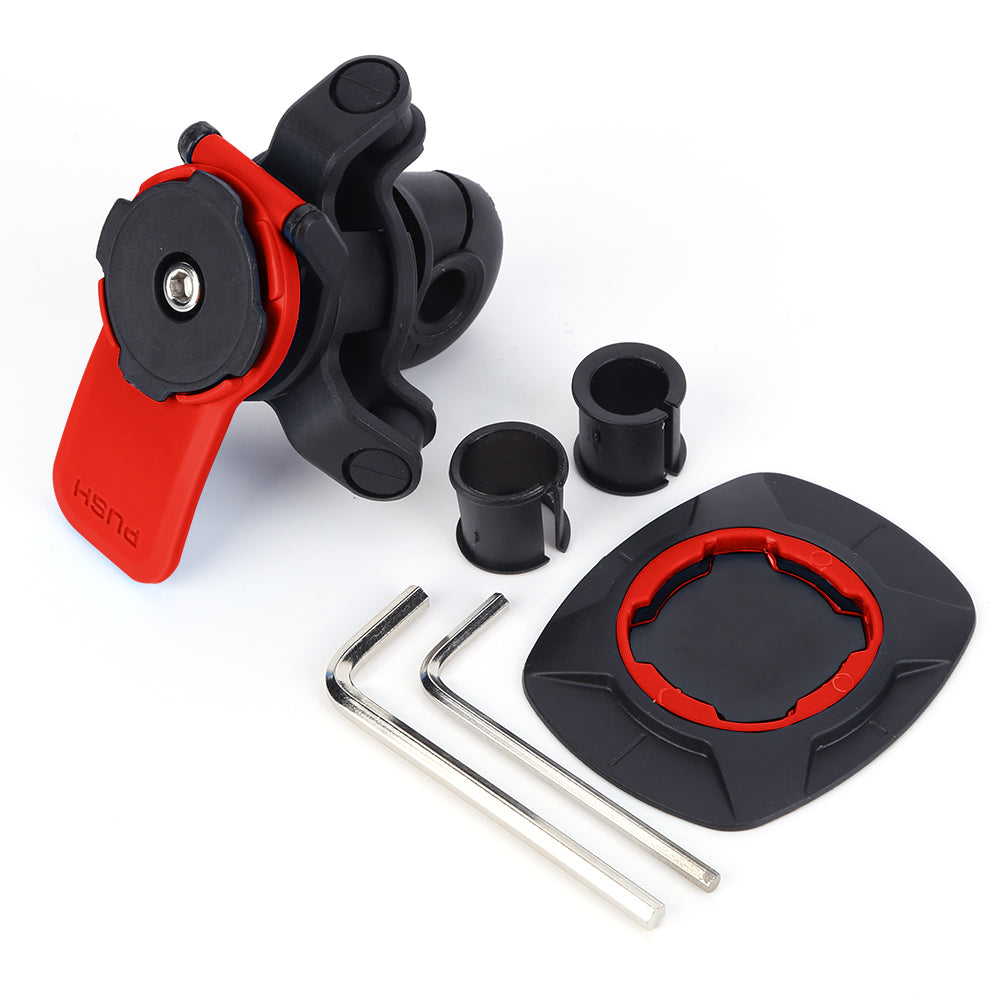 Universal Motorcycle Bike Phone Holder with Shock Absorber, 360° Rotatable MTB Handlebar Phone Stand for GPS Navigation