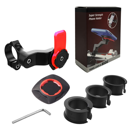 Universal Motorcycle Bike Phone Holder with Shock Absorber, 360° Rotatable MTB Handlebar Phone Stand for GPS Navigation