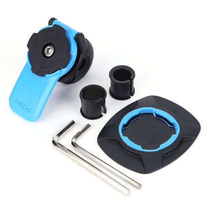 Universal Motorcycle Bike Phone Holder with Shock Absorber, 360° Rotatable MTB Handlebar Phone Stand for GPS Navigation