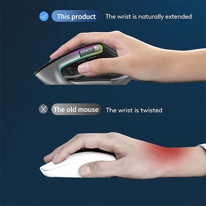 FluxCharge DualMode RGB Gaming Mouse  Bluetooth  24 G Rechargeable 2