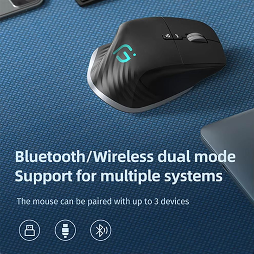 FluxCharge DualMode RGB Gaming Mouse  Bluetooth  24 G Rechargeable 3