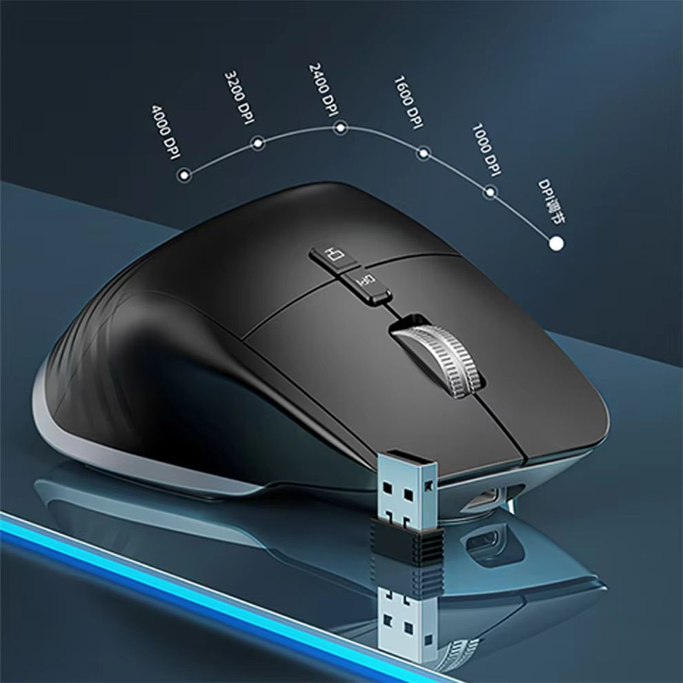 FluxCharge DualMode RGB Gaming Mouse  Bluetooth  24 G Rechargeable 4