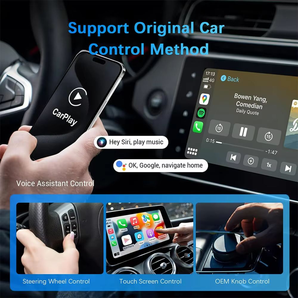 CarSync 2in1 PlugandPlay Wireless CarPlay  Android Auto Adapter 5