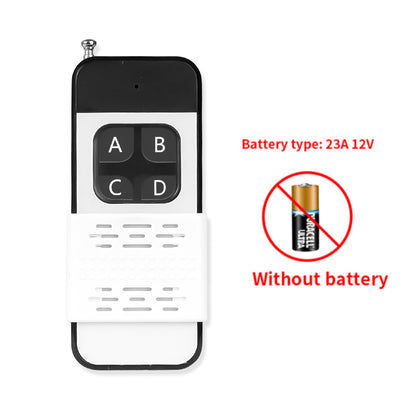 433Mhz Wireless Remote Control, 1/2/4 Buttons, 1000M RF Transmitter for Light, Gate, Garage Door, Electric Motor, Water