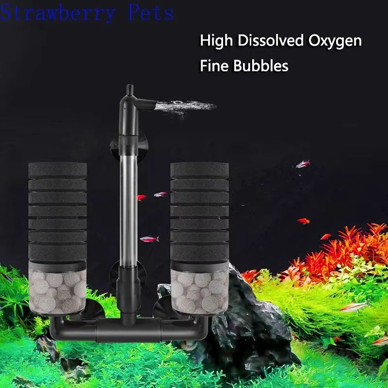 Aquarium Sponge Filter With Air Pump  Bio Filter For Clean  Healthy Fish Tanks 5