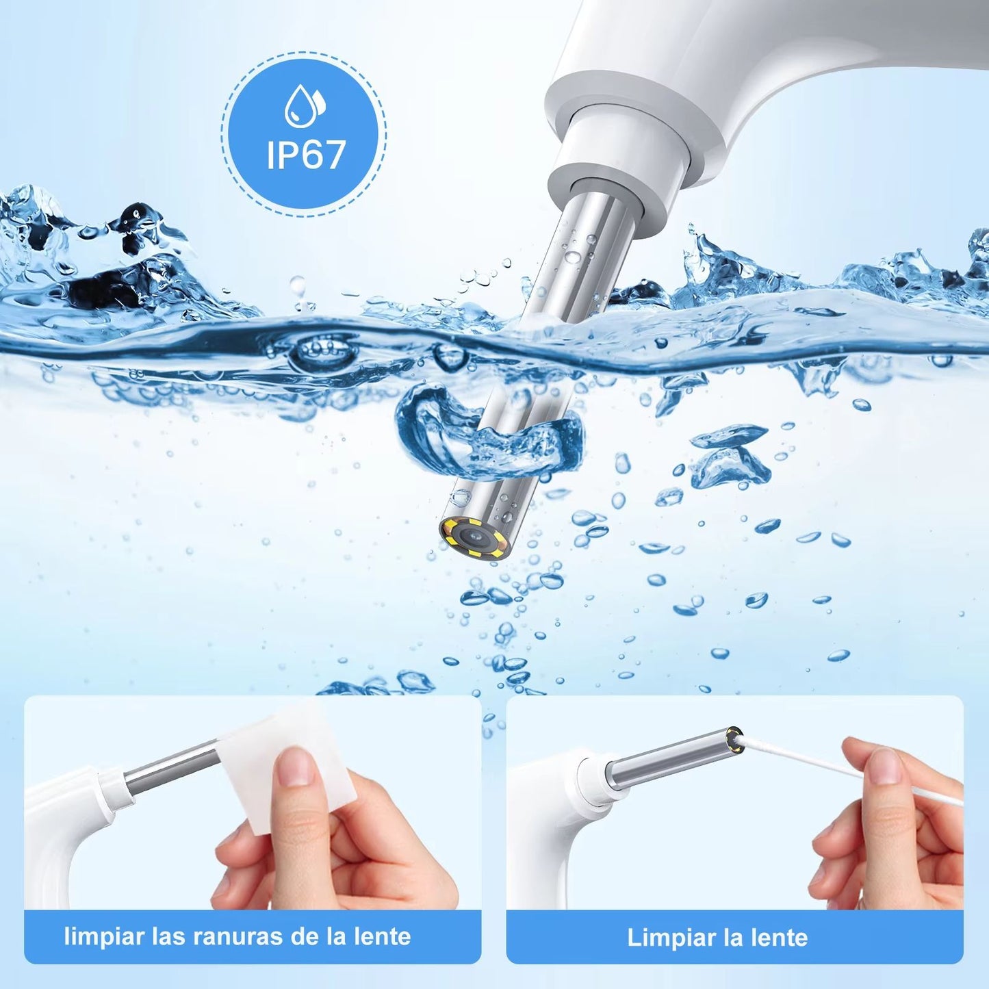Wireless Otoscope Ear Camera  1080P HD WiFi Ear Scope With LED Lights For Kids  Adults 3
