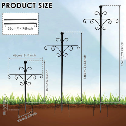 Adjustable Double Shepherd Hooks For Outdoor Garden Decor 5