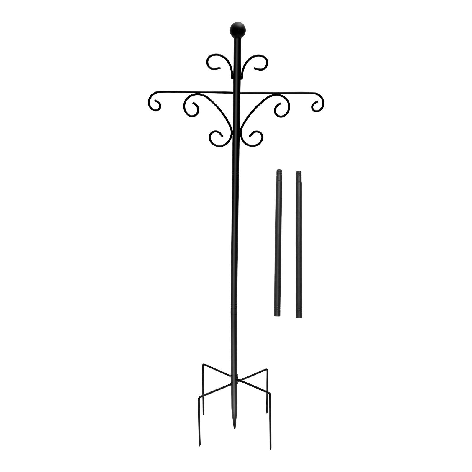 Adjustable Double Shepherd Hooks For Outdoor Garden Decor 8