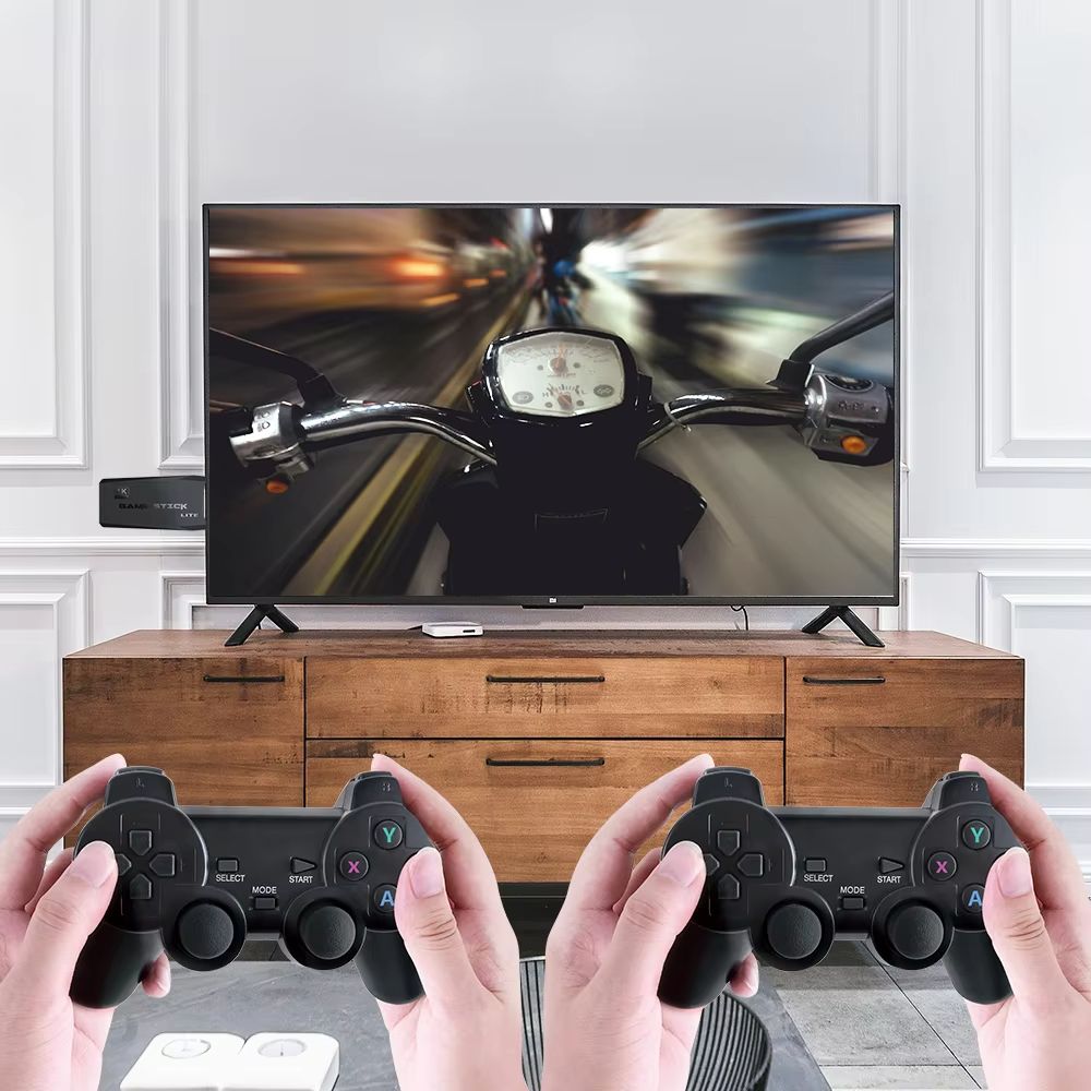 Retro Wireless Game Console Stick  4K Portable Console With 20000 Games 64GB Storage For Classic Pl 2