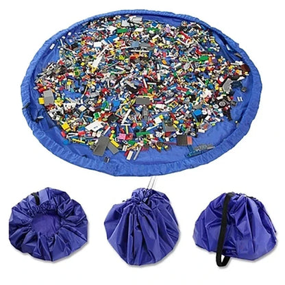Baby Toy Quick Storage Bag, Waterproof Storage Bucket, Outdoor Toy Cushion Strap Organizer for Kids Toys and Travel