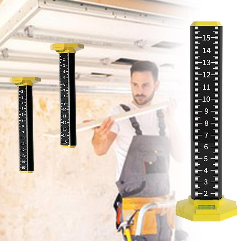Upgraded Dual-Use Contour Ruler, Light Steel Leveling Artifact with Magnetic Base for Ceiling, Tile, and Wall Leveling