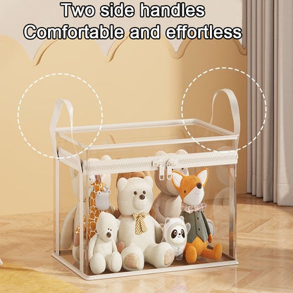 Large Capacity Transparent Toy Storage Bag Household Multifunctional Storage Basket Childrens Cloth 2