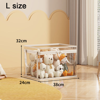 Large Capacity Transparent Toy Storage Bag Household Multifunctional Storage Basket Childrens Cloth 7