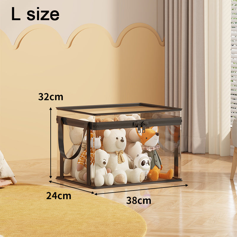 Large Capacity Transparent Toy Storage Bag Household Multifunctional Storage Basket Childrens Cloth 9