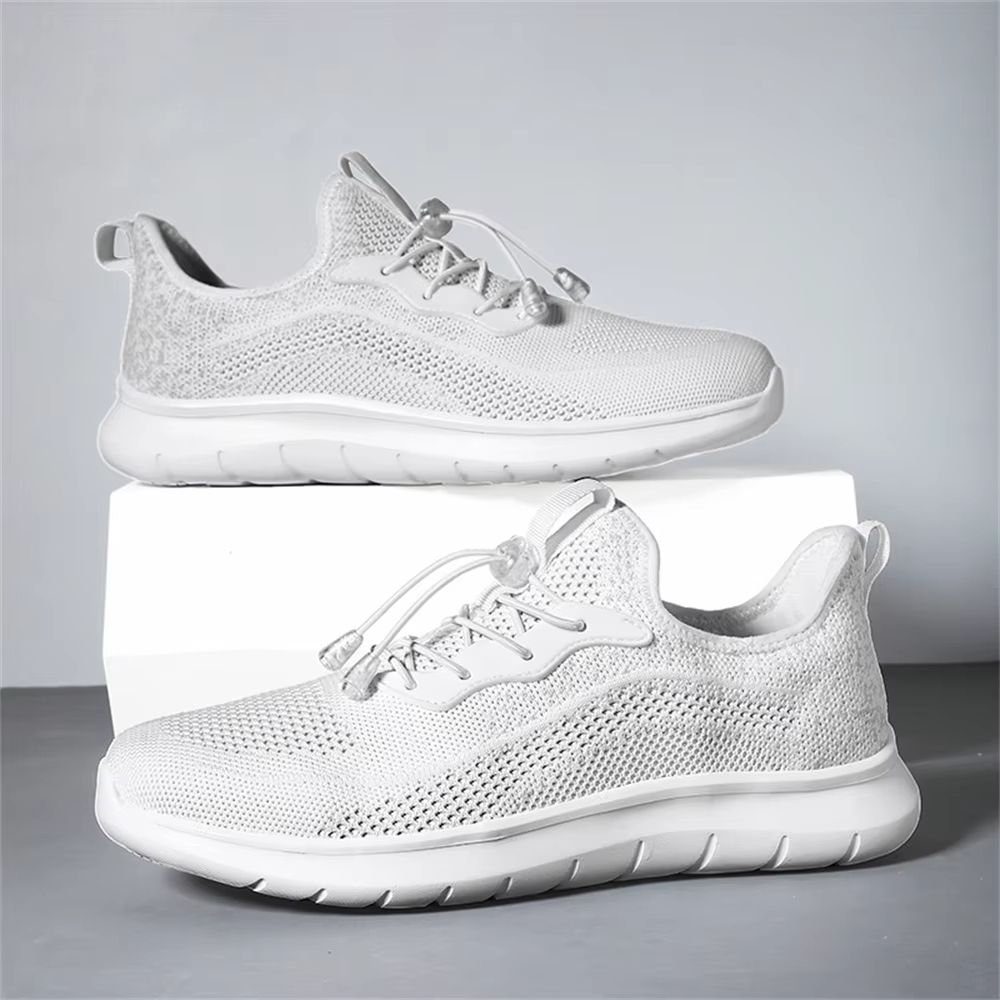 Mens Breathable Woven Sneakers  Lightweight Outdoor Running Shoes With Adjustable Buckle 1