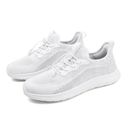 Mens Breathable Woven Sneakers  Lightweight Outdoor Running Shoes With Adjustable Buckle 4