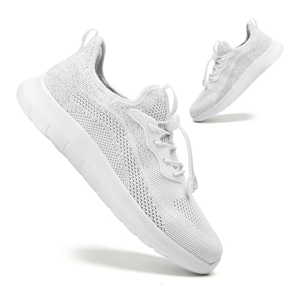 Mens Breathable Woven Sneakers  Lightweight Outdoor Running Shoes With Adjustable Buckle 5