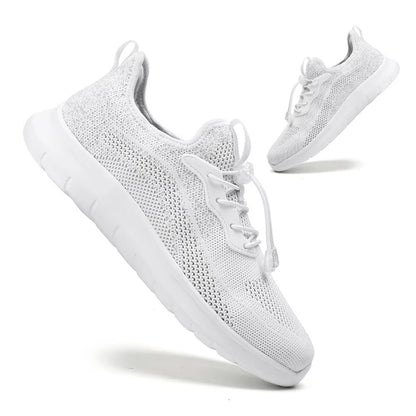 Mens Breathable Woven Sneakers  Lightweight Outdoor Running Shoes With Adjustable Buckle 5