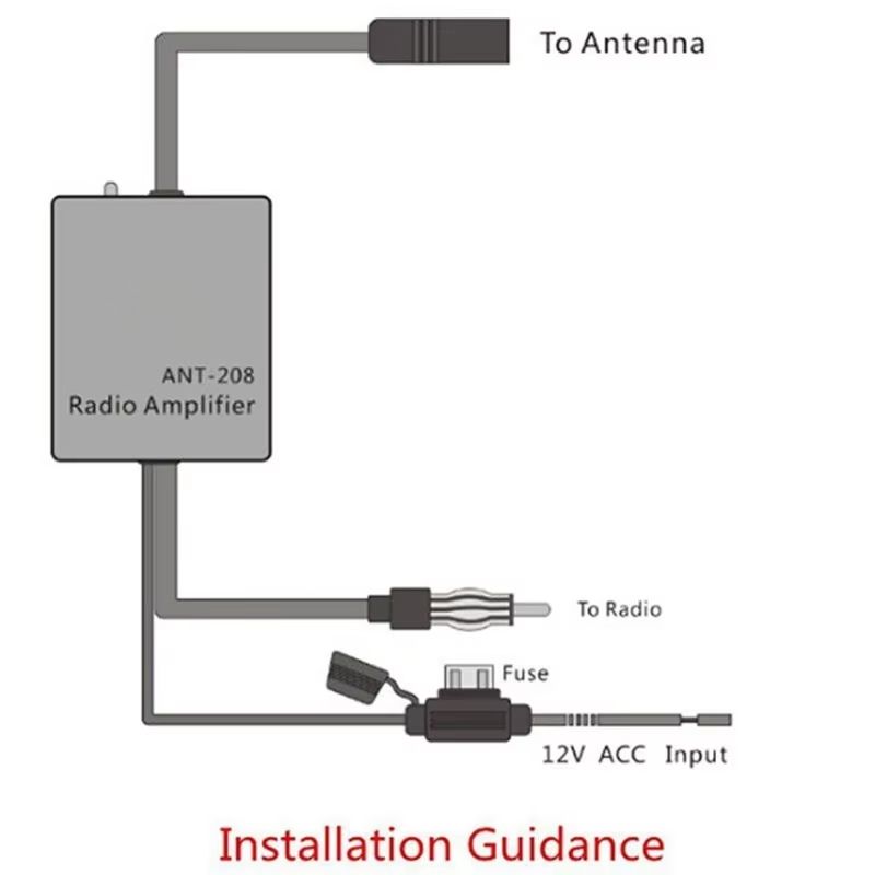 Universal FM Signal Amplifier  Car Antenna Booster For Clearer Radio Reception And AntiInterference 2