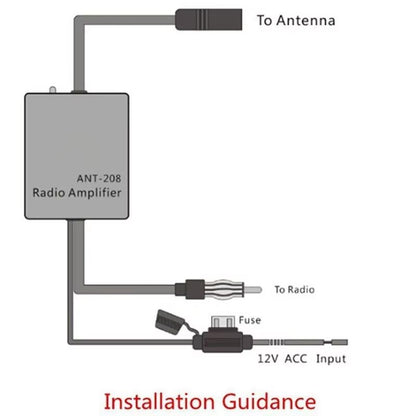 Universal FM Signal Amplifier  Car Antenna Booster For Clearer Radio Reception And AntiInterference 2
