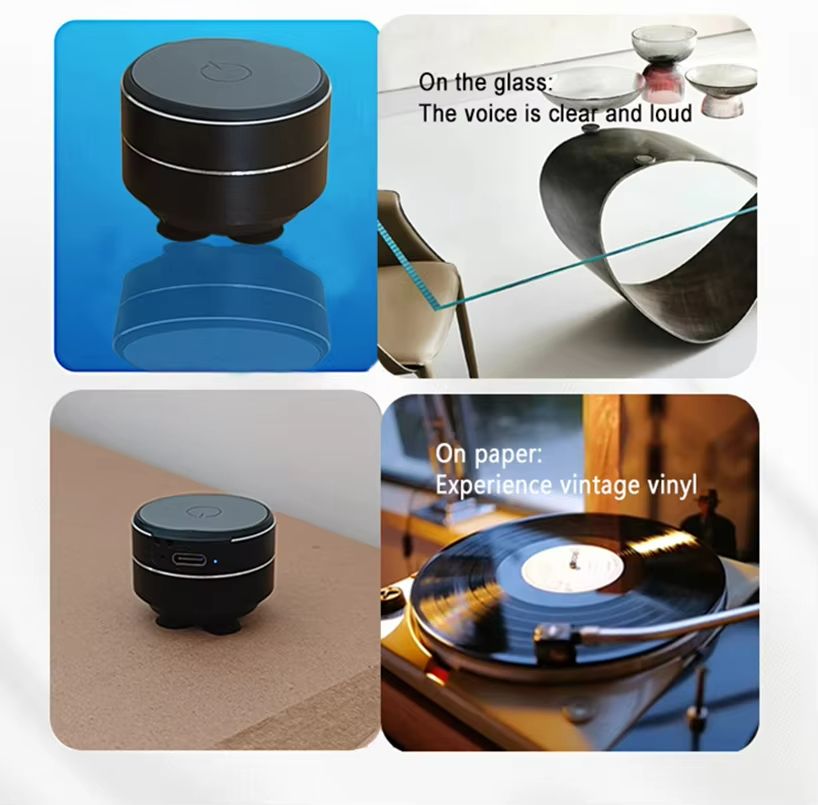 EchoLoop Bone Conduction Wireless Speaker  Wearable  SuctionMount Audio With TWS Sound 4